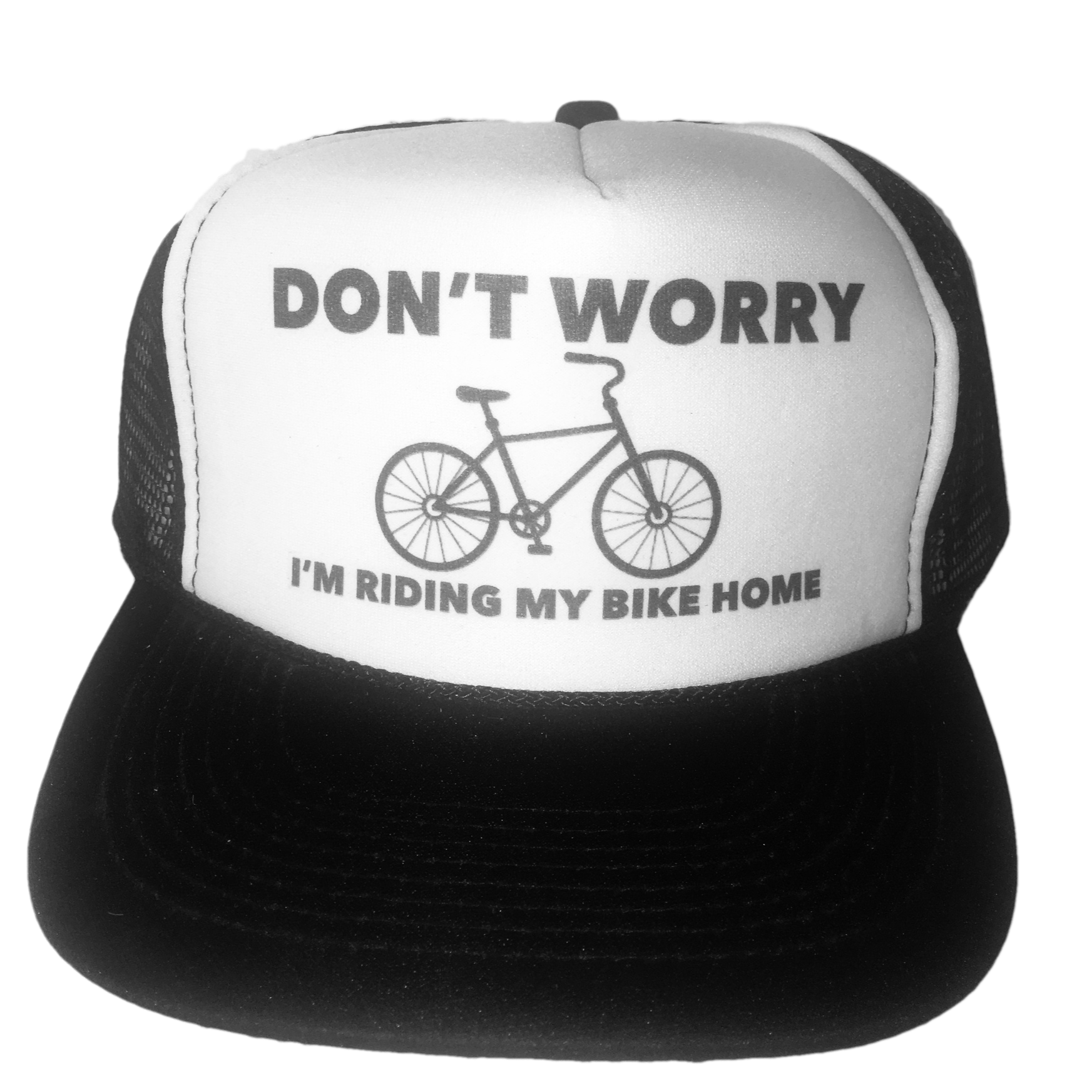 Don't Worry I'm Riding My Bike Home Trucker Hat