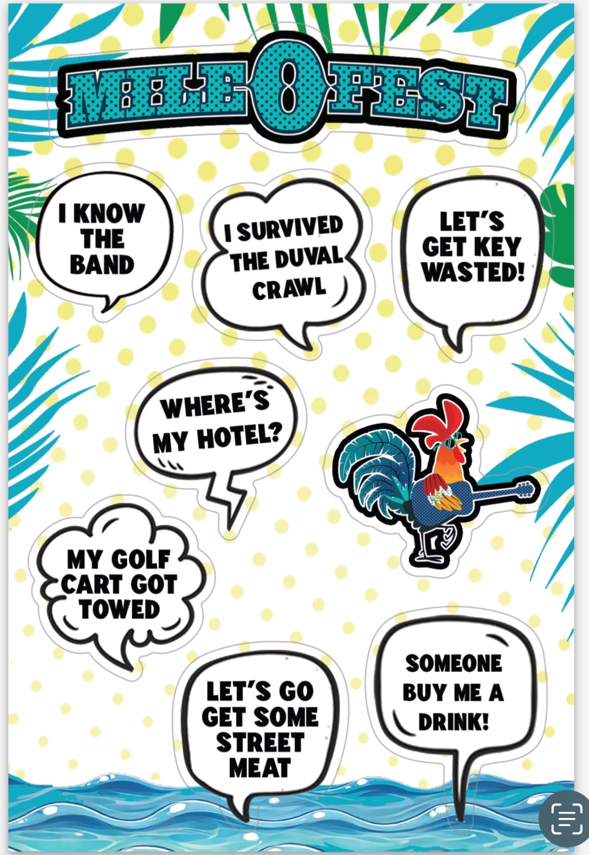 Photo Quote Sticker Sheet