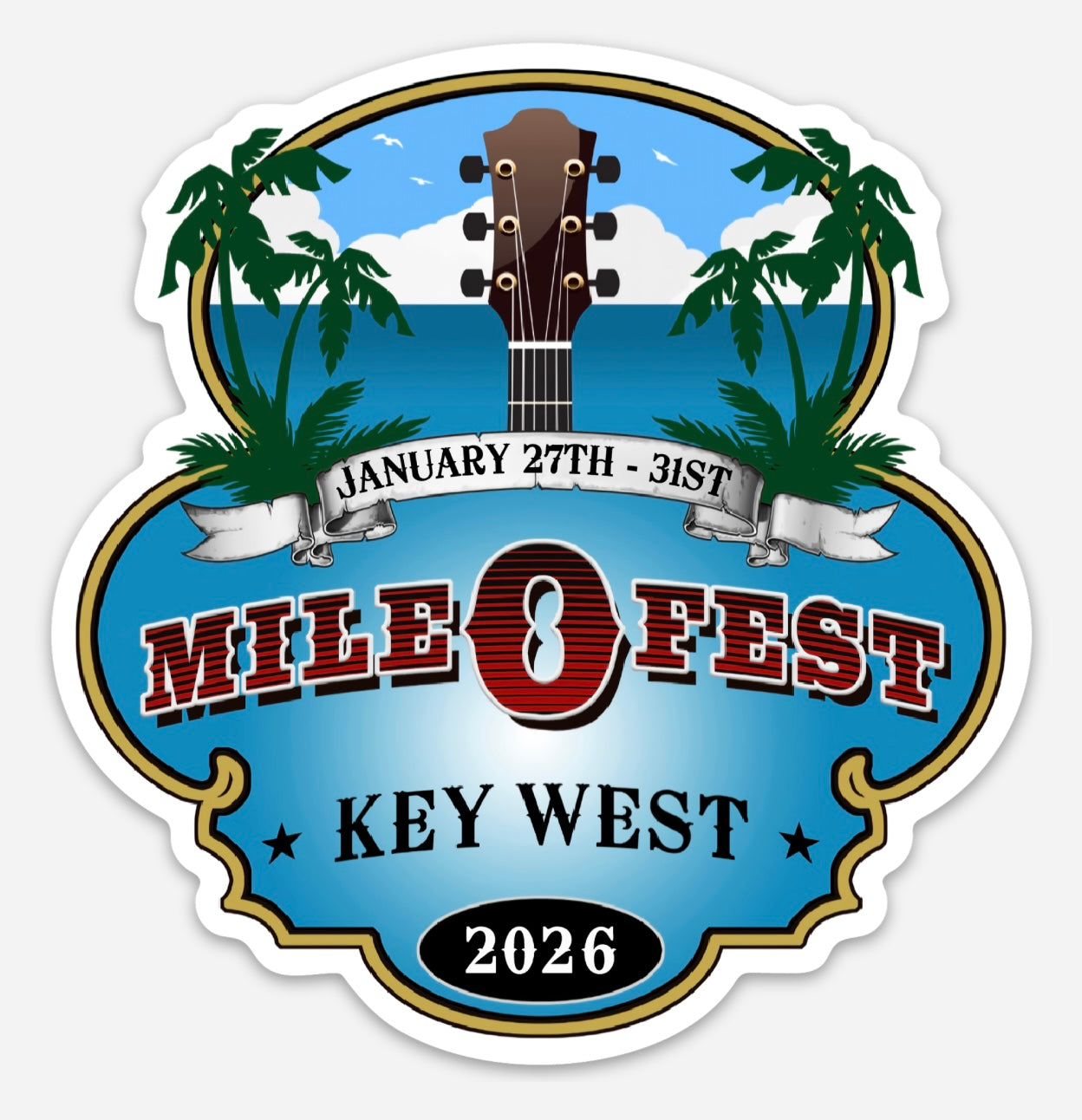 2026 Mile0Fest Stickers