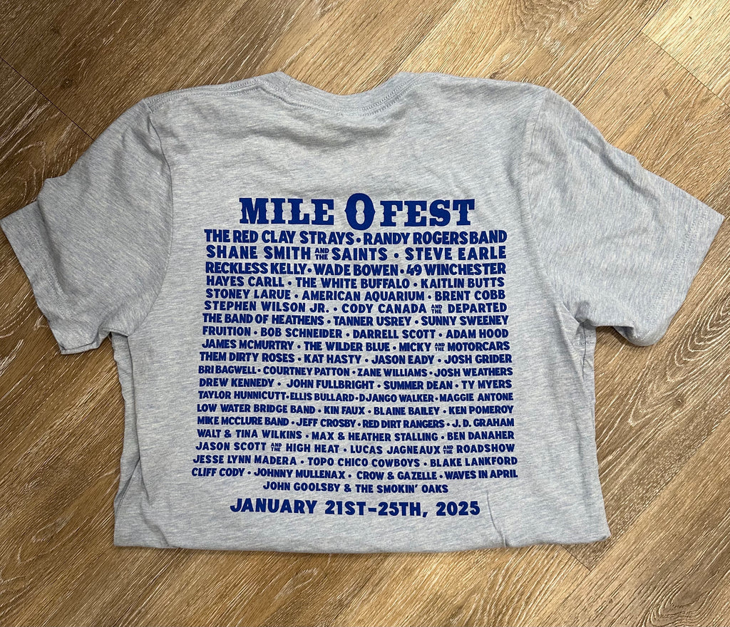 Mile0Fest 2025 Lineup Tee