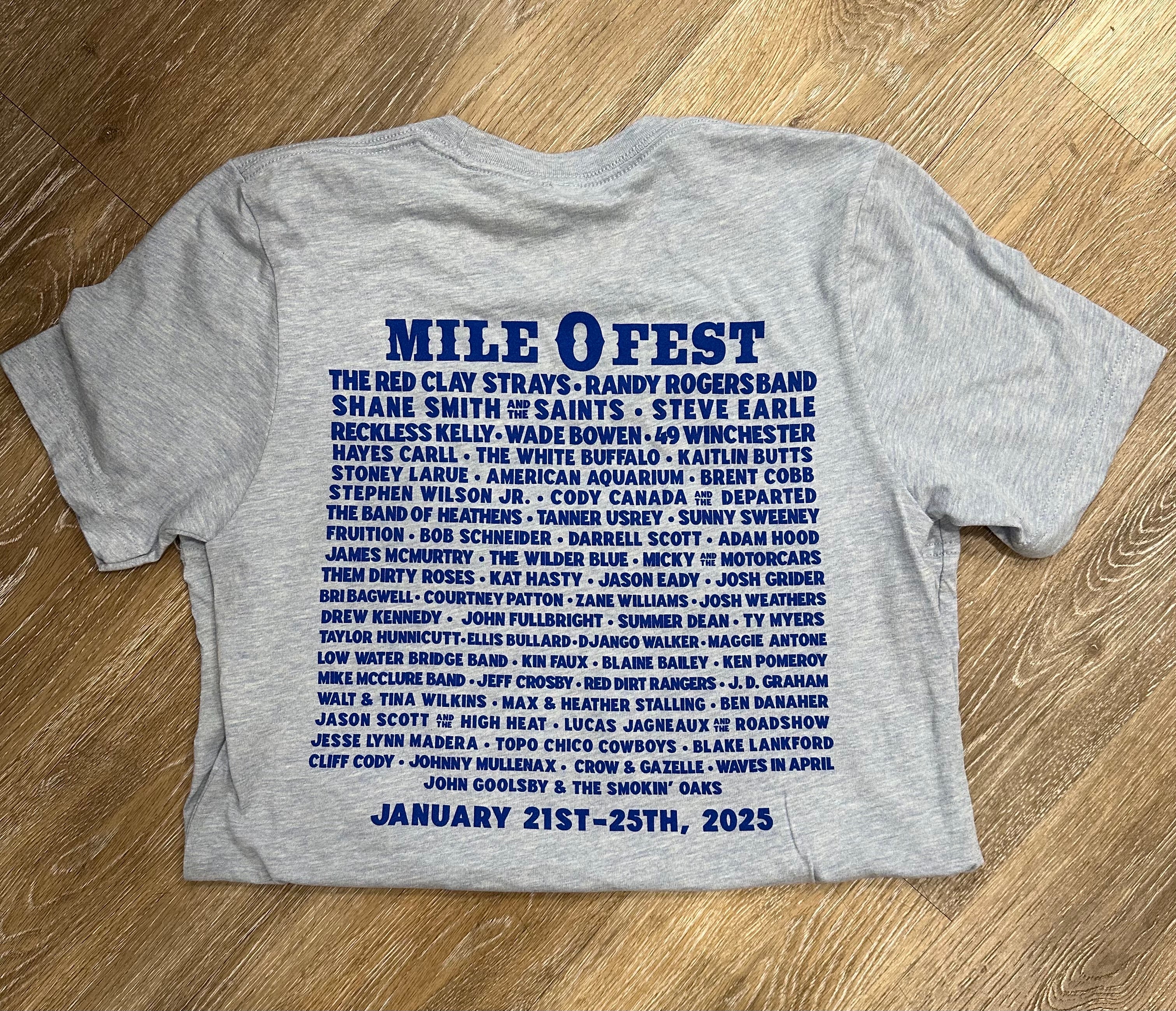 Mile0Fest 2025 Lineup Tee