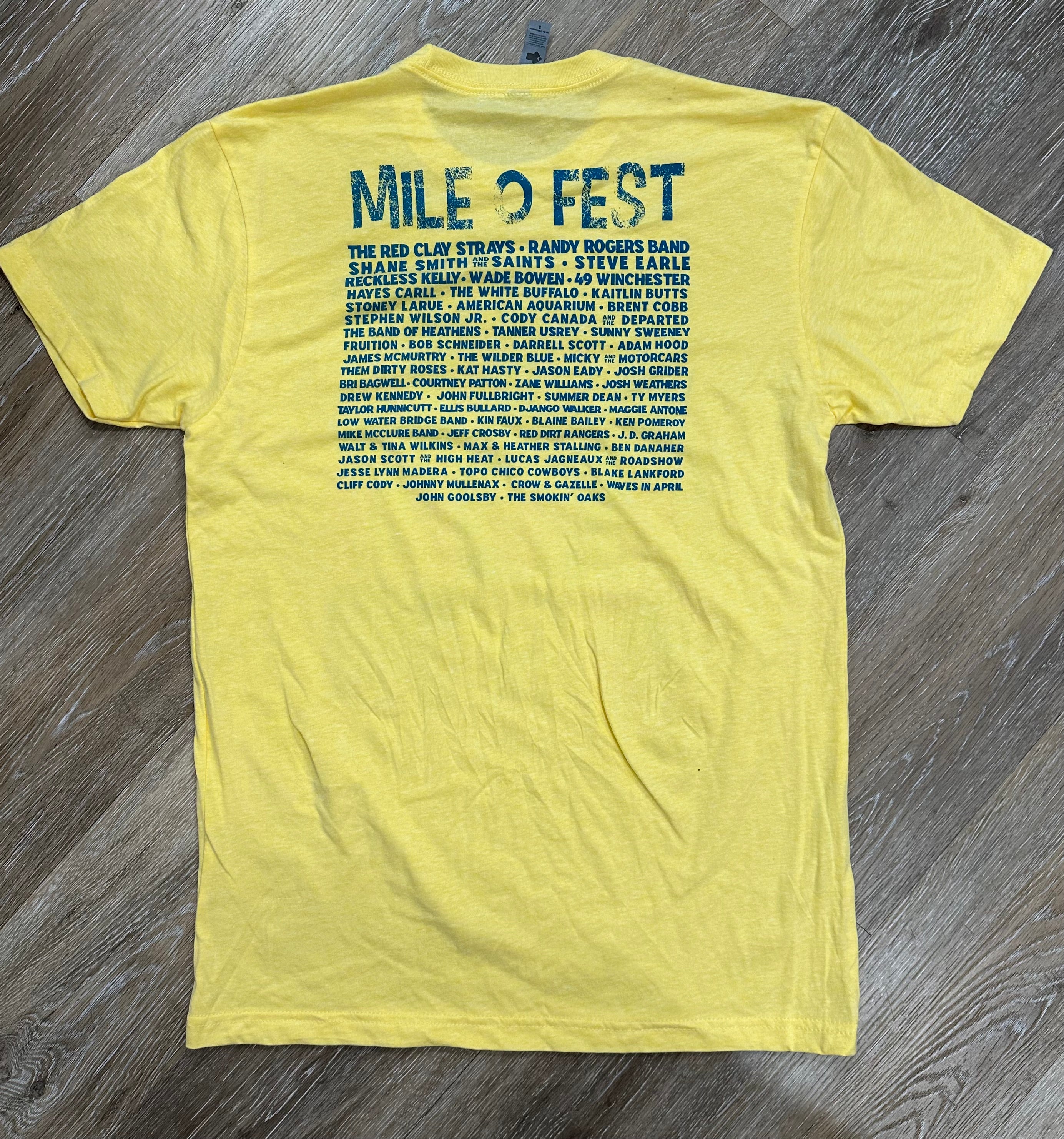 Yellow PopArt 2025 Lineup Tee