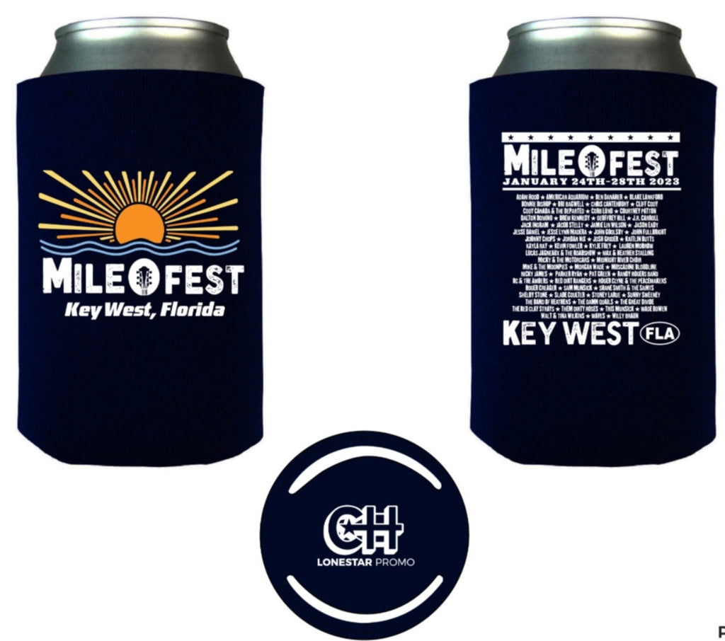 Mile 0 Fest Lineup Koozies