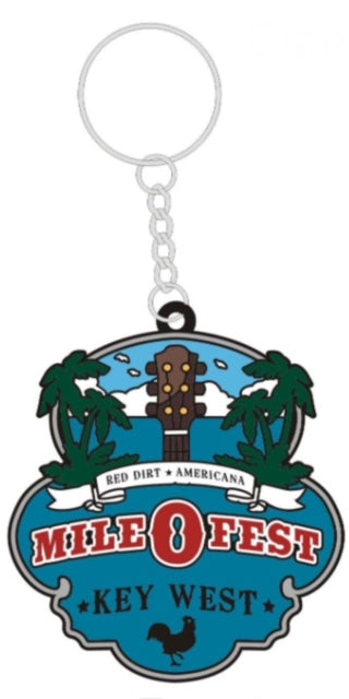 Mile0Fest Badge Logo Keychain