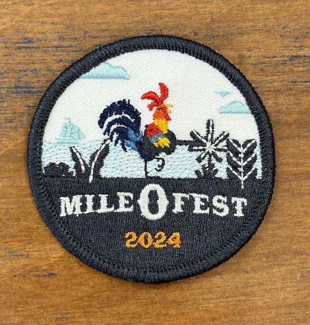 Mile0Fest Embroidered Patches