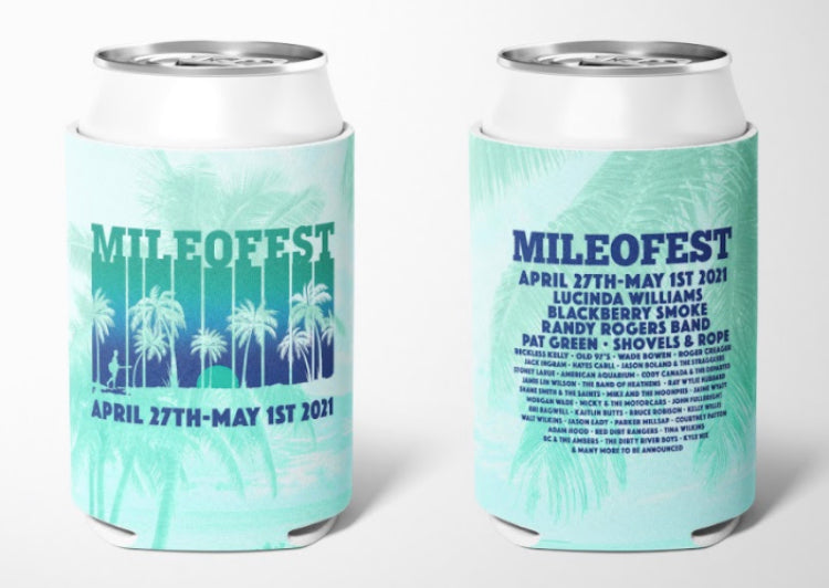 Mile 0 Fest Lineup Koozies